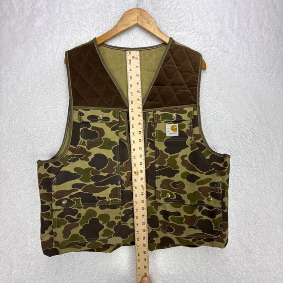 Vintage Carhartt Hunting‎ Vest Mens XL VU103 CMO Camo EUC - Picture 6 of 12